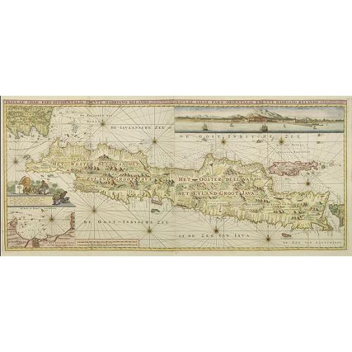 Old map image download for Insulae Java Pars Occidentalis Edente Hadriano Relando. . .