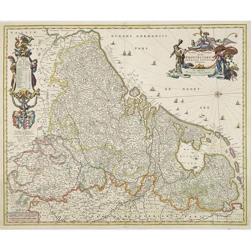 Old map image download for Novissima et accuratissima XVII Provinciarum Germaniae Inferior Delineatio, Ex Officina Nicolai Visscher.