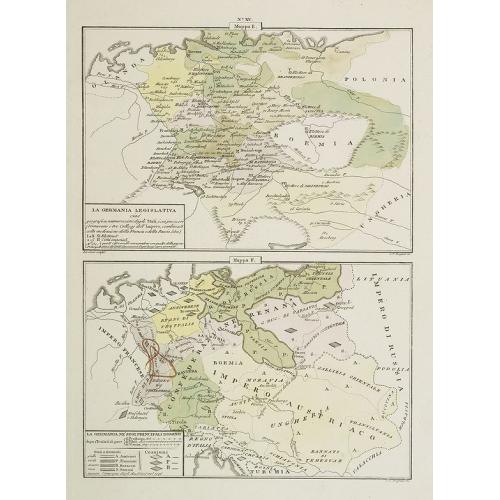 Old map image download for La Germania Legislativa . . . / La Germania ne' suoi principali dominii . . .