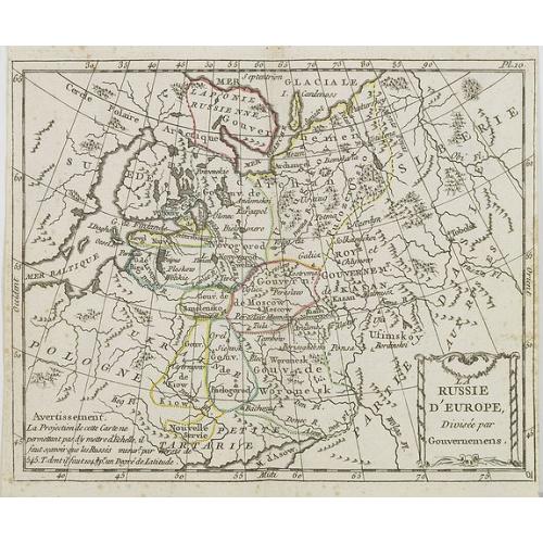 Old map image download for La Russie d\'Europe . . .