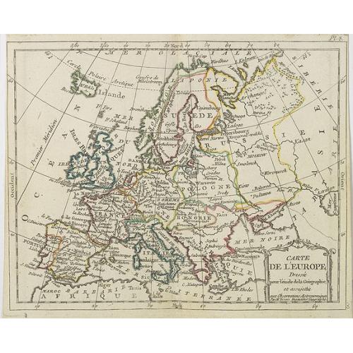 Old map image download for Carte de l' Europe . . .