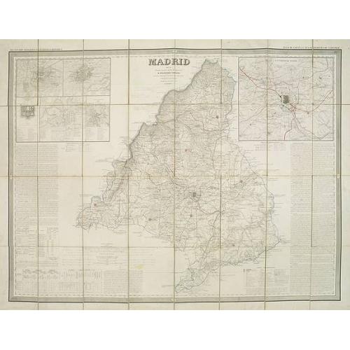 Old map image download for Madrid por el Teniente Coronel, Capítan de Ingenieros D. Francisco Coello. Las notas estadisticas é historicas han sido escritas por D. Pascual Madoz. Madrid 1853.