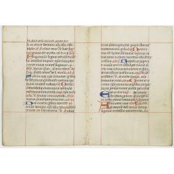 A double leaf from a breviary.