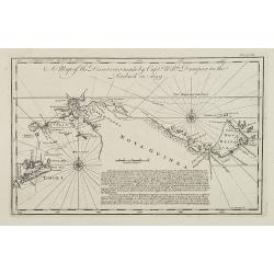 A Map of the Discoveries made by Capt.n Will.m Dampier in the Roebuck in 1699.