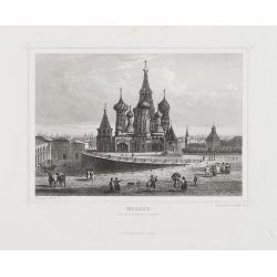 Moscou (Vue de la Basilique St. Basile).