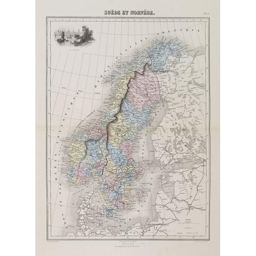 Old map image download for Suède et Norvège.