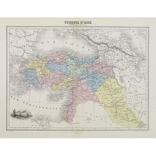 Old map image download for Turquie d'Asie et les Provinces du Caucase.