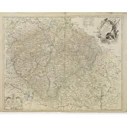 Le Royaume de Boheme. Carte reduite sur celle de 25 feuilles faite a Prague, par Müller, a Paris. Par et chez le sieur leRouge Ingr. Géographe du Roy . . .