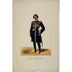 Officier de l'escadron Tcherkesse. De la garde Impériale à St. Petersbourg (en petite tenue). N°58.