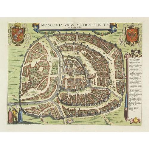 Old map image download for Moscovia urbs Metropolis totius Russiae Albae.