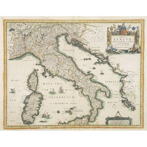 Old map image download for Tabula ITALIAE Corsicae, Sardaniae, et adjacentium Regnorum. . .