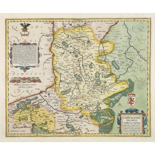 Old map image download for Limburgensis Ducatus Tabula Nova.