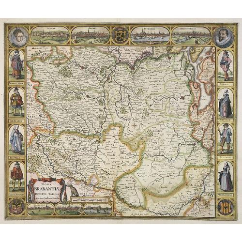 Old map image download for Nova Brabantiae Ducatus Tabula. . .