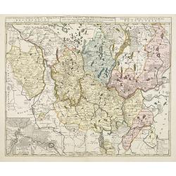 Carte nouvelle de l'electorat et marquisat de Brandebourg. . . / Nova electoratus et marchionatus Brandenburgici. . . / Charte des Chur-Furstenthums Brandenburg