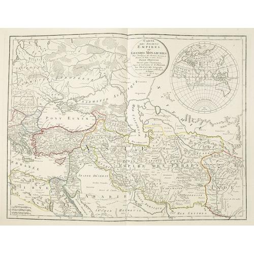 Old map image download for Carte des Anciens Empires et Grandes Monarchies pour l'Intelligence des Histoires ancienne et Romaine, de Rollin et autres auteurs. . .