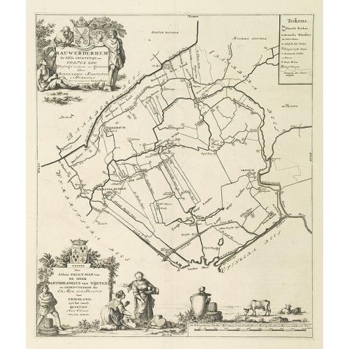 Old map image download for Rauwerderhem de elfde grietenije van Oostergoo . . .