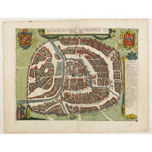 Old map image download for Moscovia urbs Metropolis totius Russiae Albae.