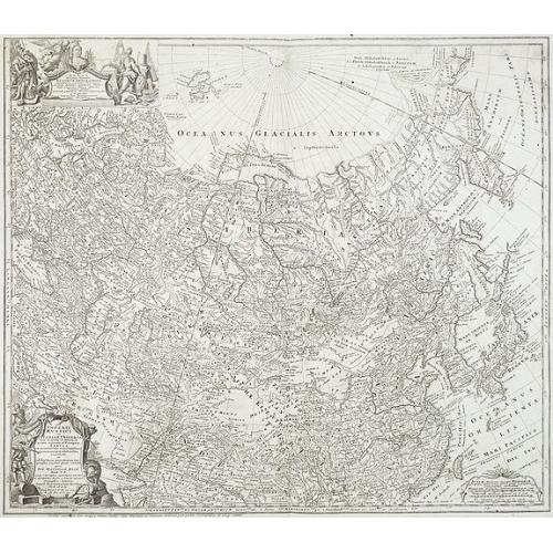 Old map image download for Imperii Russici et Tartariae Universae tam majoris Afiaticæ quam minoris et EuropæTabula.