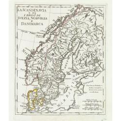 La Scandinavia o sia i regni di Svezia, Norvegia e Danimarca.