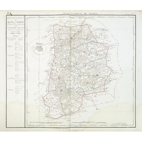 Old map image download for Departement de Seine et Marne. . .