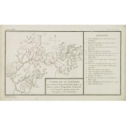 Carte de la contrée qui s'étend le long de la Soka. . .rivieres de Sourgout et de Schoumbout.