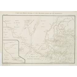 Carte des Monts Altaisk et des deserts salins qui avoisinent.