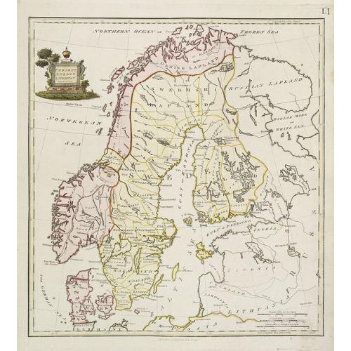 Old map image download for Present Sweden & Norway.