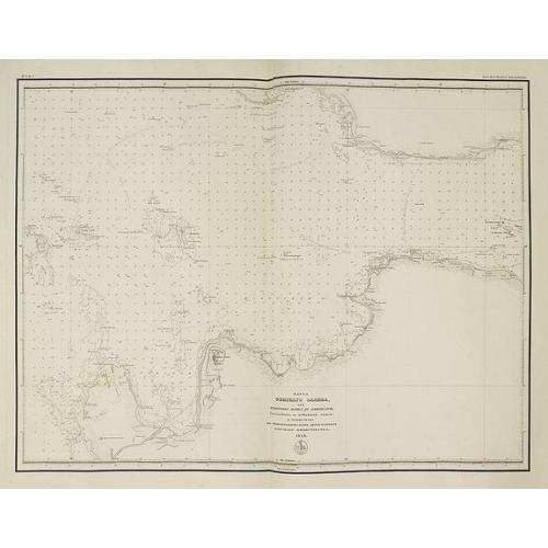 Old map image download for (Title in Russian : the Baltic Sea west of Saint Peterburg with the entrance of Neva Bay with the islands of Moshchny, Ostrov Malyy and the western tip of Kotlin Island.)