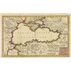 Nieuwe kaart van de Crim de Zwarte Zee en omleggende. . .