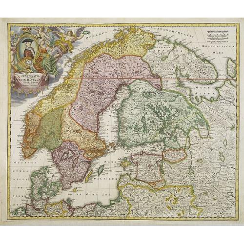 Old map image download for Scandinavia complectens Sueciae, Daniae & Norvegia. . .