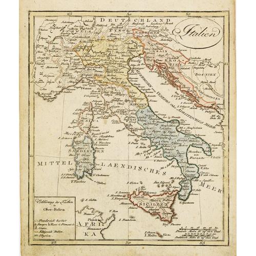 Old map image download for Italien.