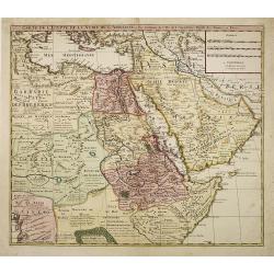 Carte de L'Egypte de la Nubie de L'Abissinie. . .