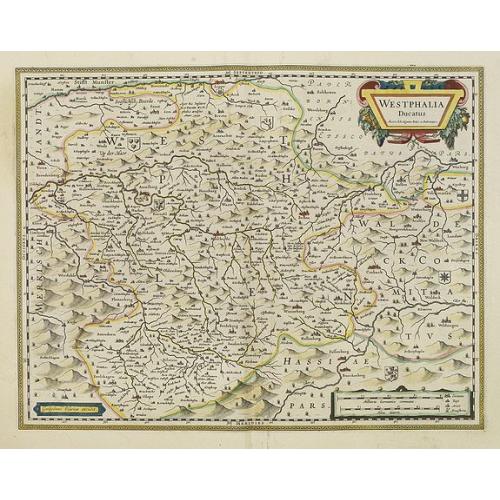 Old map image download for Westphalia Ducatus.