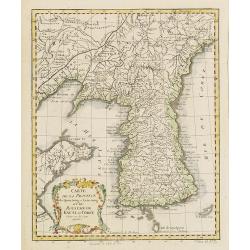 Carte de la Province de Quantong ou Lyau-tong et du Royaume de Kau-Li ou Corée . . .