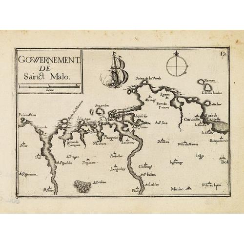 Old map image download for Gowernement de Saint Malo.