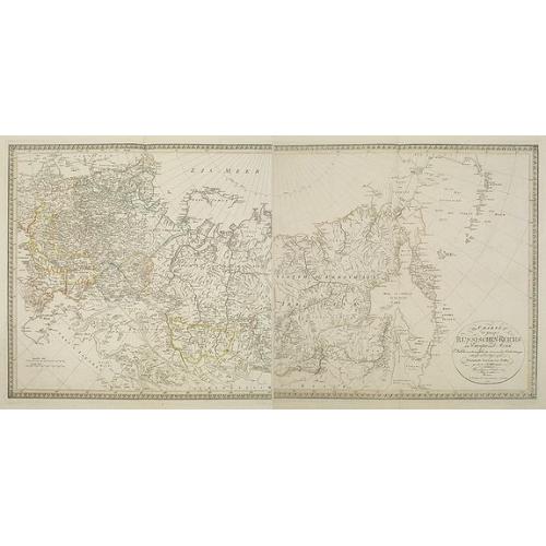 Old map image download for Charte des ganzen Russischen Reichs in Europa und Asien : Nach den neuesten und sichersten astronomischen Ortsbestimmungen entworfen und berichtiget auf der Sternwarte Seeberg bey Gotha gezeichnet von I. C. M. Reinecke. . .