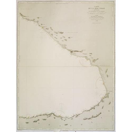 Old map image download for Carte de la Mer Noire. (4e Feuille). Du Cap Idokopas au Cap Zefiros.