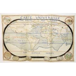 Carte Universelle, signed 'par S.de Caus Ingenieur et Architecte du Roy 1624