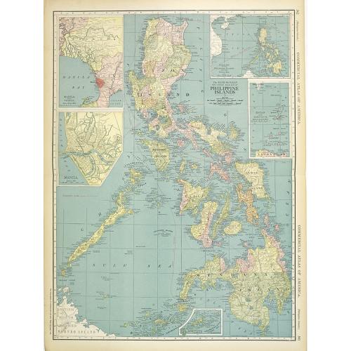 Old map image download for Philippine Islands.