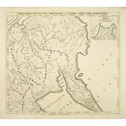 Old map image download for Territorii Iacutensis pars orientalior cum maxima parte terrae Kamtschatkae.