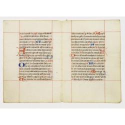 A double leaf from a breviary.