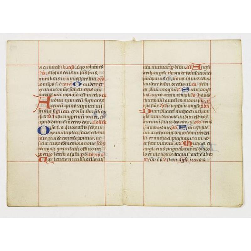 A double leaf from a breviary.