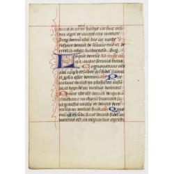 Leaf from a breviary.