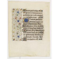 Leaf on vellum from a manuscript Book of Hours, use of Rome.