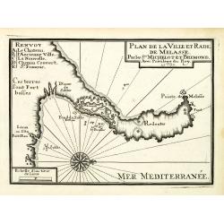 Plan de la Ville et Rade de Melasse.