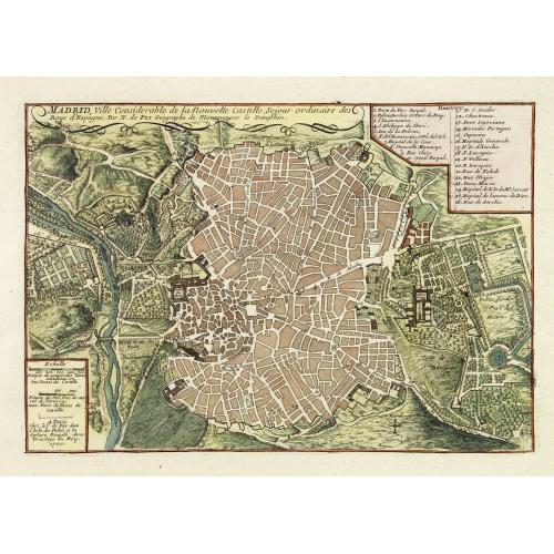 Old map image download for Madrid, ville Considerable de la Nouvelle Castille. . .