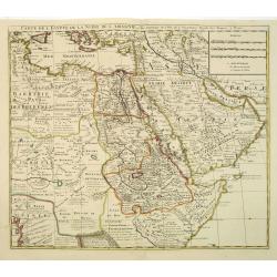 Carte de L\'Egypte de la Nubie de L\'Abissinie. . .