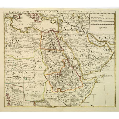 Old map image download for Carte de L\'Egypte de la Nubie de L\'Abissinie. . .