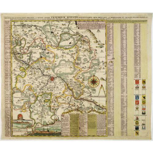 Old map image download for Accurate Geographische delineation der Dioeces und des Ammtes DRESDEN. . .