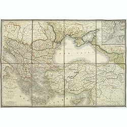 Carte de la turquie d'Europe et d'Asie. . .